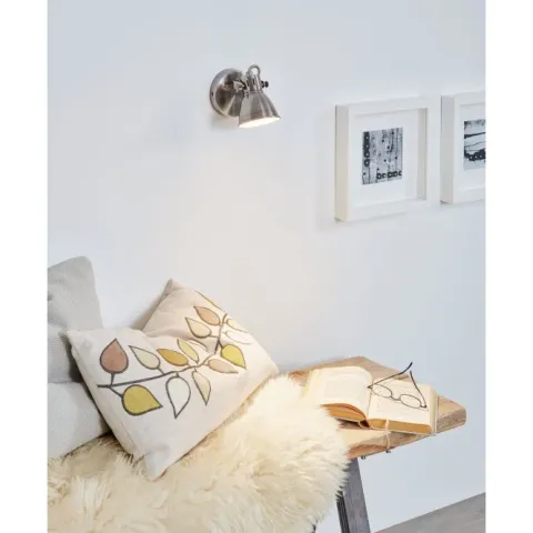Foco LED de Parede e Teto com Suporte Metálico Níquel SERAS EGLO 96552