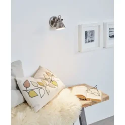 Foco LED de Parede e Teto com Suporte Metálico Níquel SERAS EGLO 96552