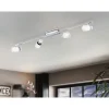 Foco LED de Teto com Corpo Metálico Branco e Cromado DAVIDA EGLO 92087