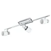 Foco LED de Teto com Estrutura Metálica Branca e Cromada DAVIDA EGLO 92086