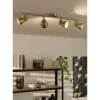 Foco LED de Teto com Latão Escovado e Projetores Reguláveis SERAS EGLO 900173