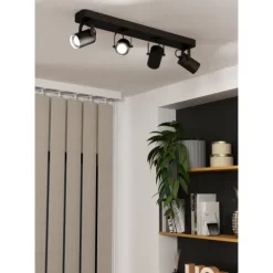 Foco LED de Teto com 4 Projetores Ajustáveis SOREGO EGLO 900333