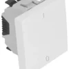 Interruptor bipolar branco, 2 módulos, 45021 SBR - Mec Q45 - Efapel