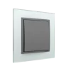 Interruptor Cristal/Gris, Logus 90 Crystal - Kit Completo