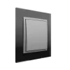 Interruptor Cristal Negro/Alumina, Logus 90 Crystal - Kit Completo
