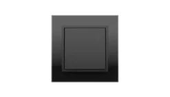 Interruptor Cristal Negro/Preto Mate, Logus 90 Crystal - Kit Completo