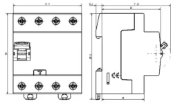 Interruptor diferencial 4p 40a 30ma ac legrand 402063