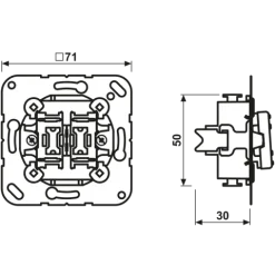 Interruptor Duplo 10 AX 250 V~ 505 U JUNG 505U