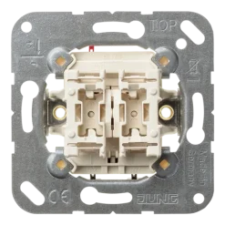 Interruptor duplo sem garras 10 AX 250 V~ JUNG 505EU