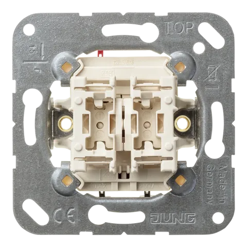 Interruptor duplo sem garras 10 AX 250 V~ JUNG 505EU