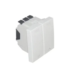 Inversor de persiana Efapel c/ encravamento mecânico – 2 módulos, branco, 45295SBR - Série Quadro 45