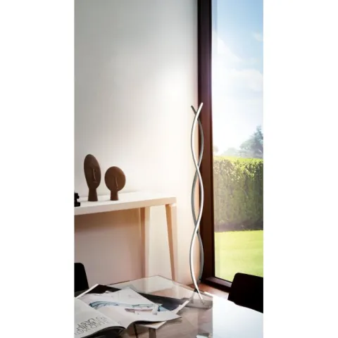 LASANA 2 Candeeiro de Pé LED EGLO - Cromado e Branco Quente