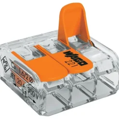Ligador Compacto Wago P/ Flexivéis 3x6 mm 221-613 (30 UN)