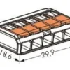 Ligador Wago p/flexíveis 5X2,5mm (25un) 221-415