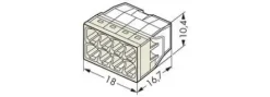 Ligador Wago 8X2,5mm (50un) 2273-208