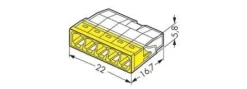 Ligador Wago 5X2,5mm (100un) 2273-205