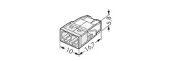 Ligador Wago 2X2,5mm (100un) 2273-202