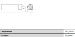 Lâmpada dulux d led G24D-2 7w 770 lm 4000k osram