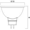 Lâmpada led refled superia retro MR16 GU5.3 480 lm -4000k -4.6w sylvania