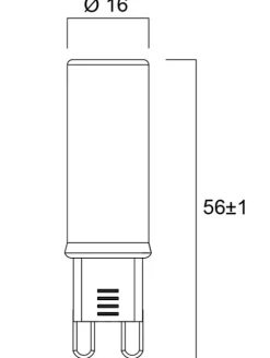 Lâmpada led toledo retro g9 4.2W-40W/2700K 470 lm Sylvania