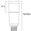 Lâmpada sylvania toledo stick e27 14W-100W/4000K