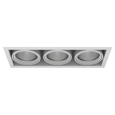 Luminária de Encastrar com Aba de Remate e Luz Orientável Tromilux 1007.300.8XX Aço Inoxidável