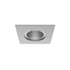 Luminária de Encastrar com Aba de Remate para Espaços Interiores Tromilux 1011.100.2XX Cinza