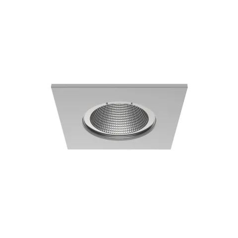 Luminária de Encastrar com Aba de Remate para Espaços Interiores Tromilux 1011.100.2XX Cinza