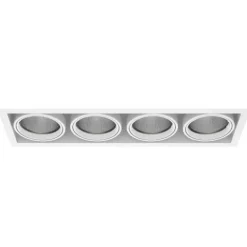 Luminária de Encastrar com Aba de Remate e Luz Orientável Tromilux 1007.400.1XX Branco