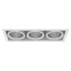 Luminária de Encastrar com Aba de Remate e Luz Orientável Tromilux 1007.300.1XX Branco