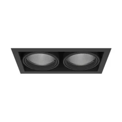 Luminária de Encastrar com Aba de Remate Tromilux 1007.200.9XX Preto