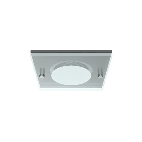 Luminária de Encastrar com Aba de Remate em Aço Inox Tromilux 1011.100.9TX Preto