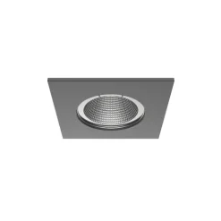 Luminária de Encastrar com Aba de Remate e Luz Orientável Tromilux 1012.100.7XX Grafite