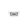 Luminária de Encastrar com Aba de Remate e Luz Orientável Tromilux 1008.100.1XX Branco