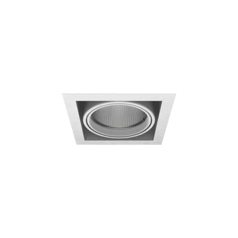 Luminária de Encastrar com Aba de Remate e Luz Orientável Tromilux 1007.100.8XX Aço Inoxidável