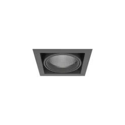 Luminária de Encastrar com Aba de Remate Orientável Tromilux 1007.100.7XX Grafite