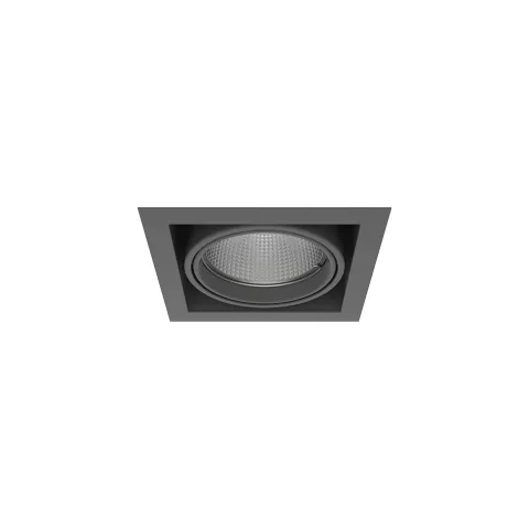 Luminária de Encastrar com Aba de Remate Orientável Tromilux 1007.100.7XX Grafite