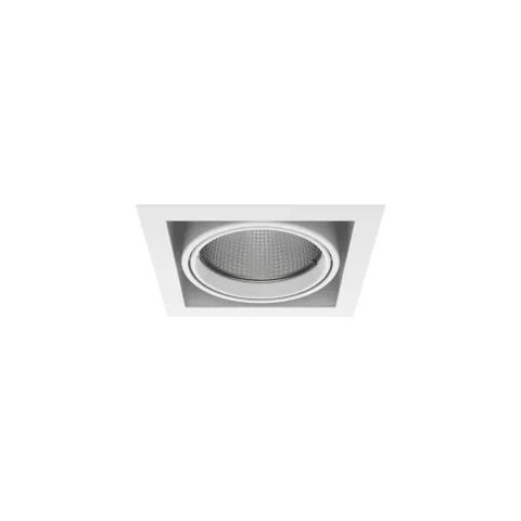 Luminária de Encastrar com Aba de Remate Tromilux 1007.100.1XX Branco