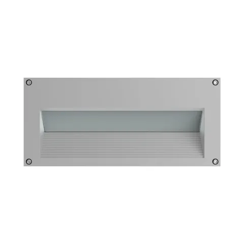 Luminária de Encastrar de Parede com Aba de Remate Tromilux 2019.100.2FX Cinza