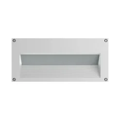 Luminária de Encastrar de Parede para Exterior Tromilux 2019.100.1FX Branco