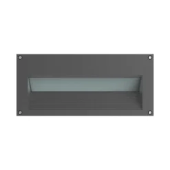 Luminária de Encastrar de Parede para Exterior Tromilux 2019.106.7F3 Grafite