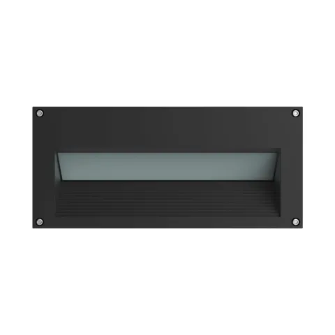 Luminária de Encastrar de Parede para Exterior Tromilux 2019.106.9F2 Preto