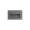 Luminária de Encastrar de Parede para Exterior Tromilux 2524.105.2F4 Cinza