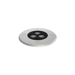 Luminária de Encastrar no Solo com Aro em Aço Inoxidável Tromilux 3005.103.8T3 Aço Inoxidável
