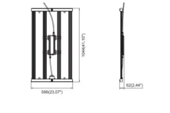 Luminária para agricultura 400W Horti Frame Mars