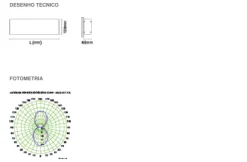 Luminária Saliente de Parede em Alumínio Extrudido Tromilux 4024.029.1B3 Branco