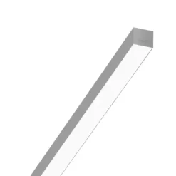 Luminária Saliente de Parede em Alumínio e Policarbonato Tromilux 4023.029.2O4 Cinza