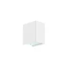 Luminária Saliente de Parede em Aço Inox e Vidro Temperado Tromilux 4009.200.1XX Branco