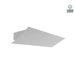 Luminária Saliente de Parede em Aço Inox Escovado ou Pintado Tromilux 4002.104.2O2 Cinza