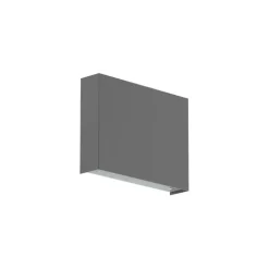 Luminária Saliente de Parede em Aço Inox Escovado Tromilux 4004.204.7O4 Grafite